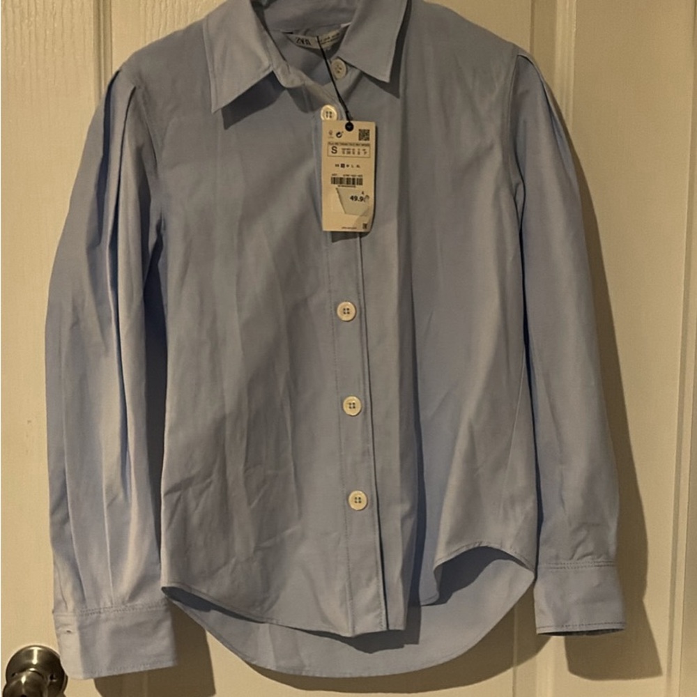 Zara Sky Blue Dress Shirt